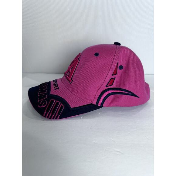 Freeport Bahamas Strapback Hat Black N Pink Embroidered Logo Adjustable - Picture 3 of 16